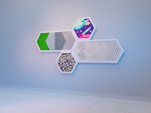 г-347 КОМПЛЕКТ НАСТЕННЫХ МОДУЛЕЙ ДЛЯ РАЗВИТИЯ ТАКТИЛЬНОЙ ЧУВСТВИТЕЛЬНОСТИ У ДЕТЕЙ. 