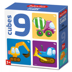 иг-151 Кубики пластмассовые "На стройке" 9 шт Baby Toys