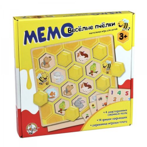иг-106 Игра деревянная МЕМО "Веселые пчелки"