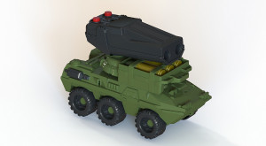 и-11974 БТР «НП-02» с ракетной установкой и боеприпасами	