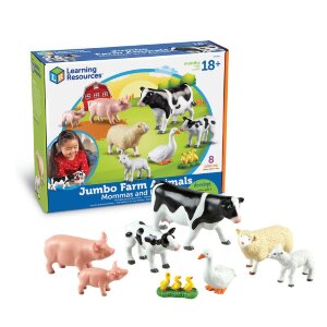 э-313 Развивающая игрушка «Животные фермы. Мамы и малыши» (8 элементов)