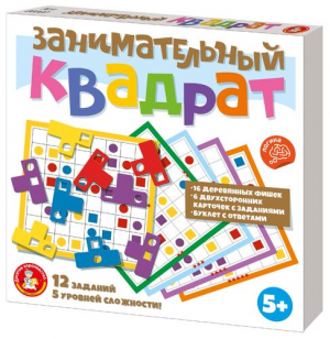 иг-230 Игра головоломка деревянная "Занимательный квадрат"